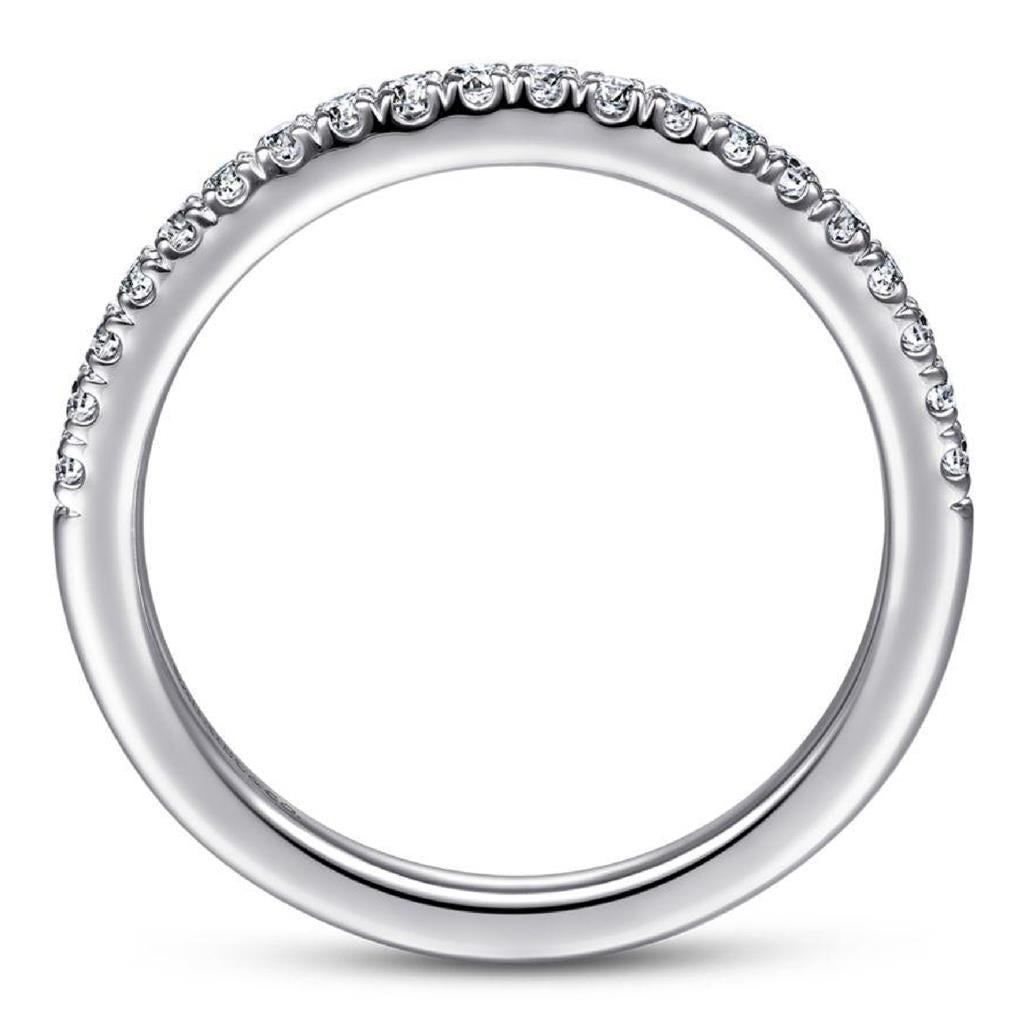 Gabriel & Co 14K White Gold Classic Straight Diamond Band WB14725O4W44JJ