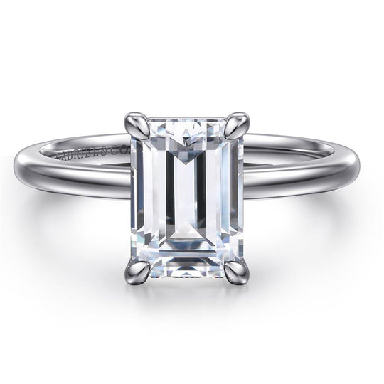 Gabriel & Co 14K White Gold Solitaire Engagement Ring ER15960E8W4JJJ