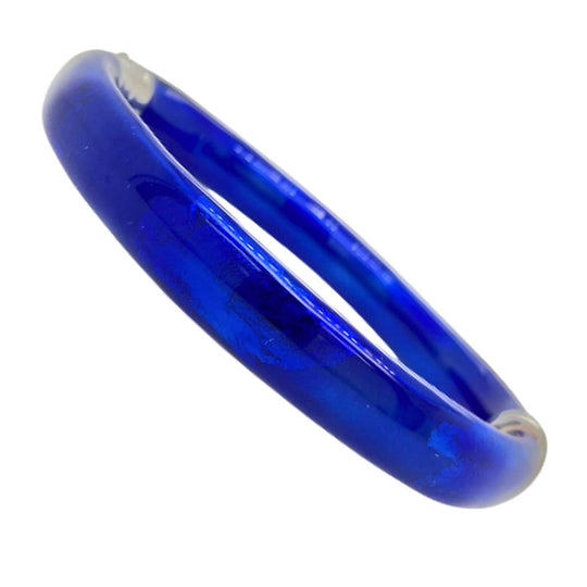Soho Sterling Silver Cobalt Blue Bangle AB939MCOC