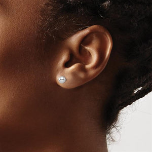 14KW 6mm Ball Stud Earrings 22Z