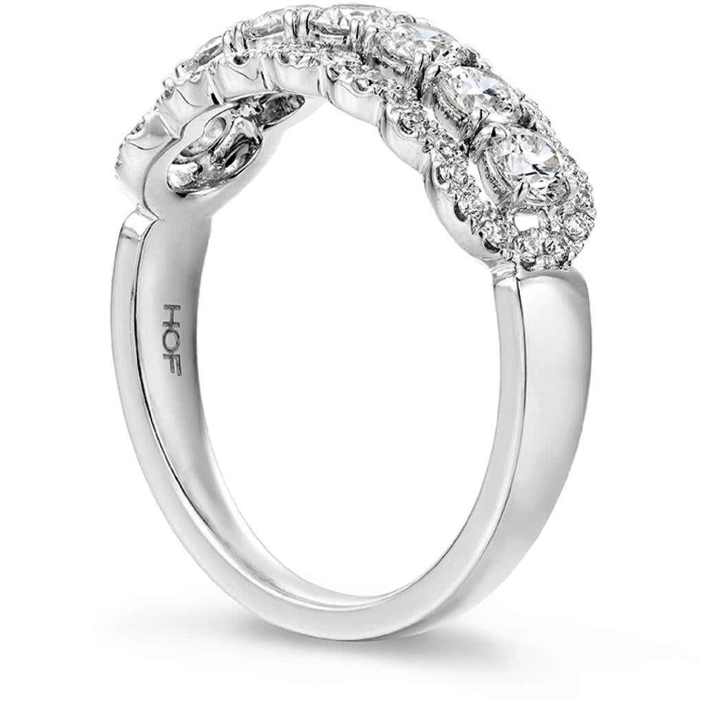 Hearts on Fire 18K White Gold Aurora 7 Stone Diamond Ring HBAAUR7ST00948W-C