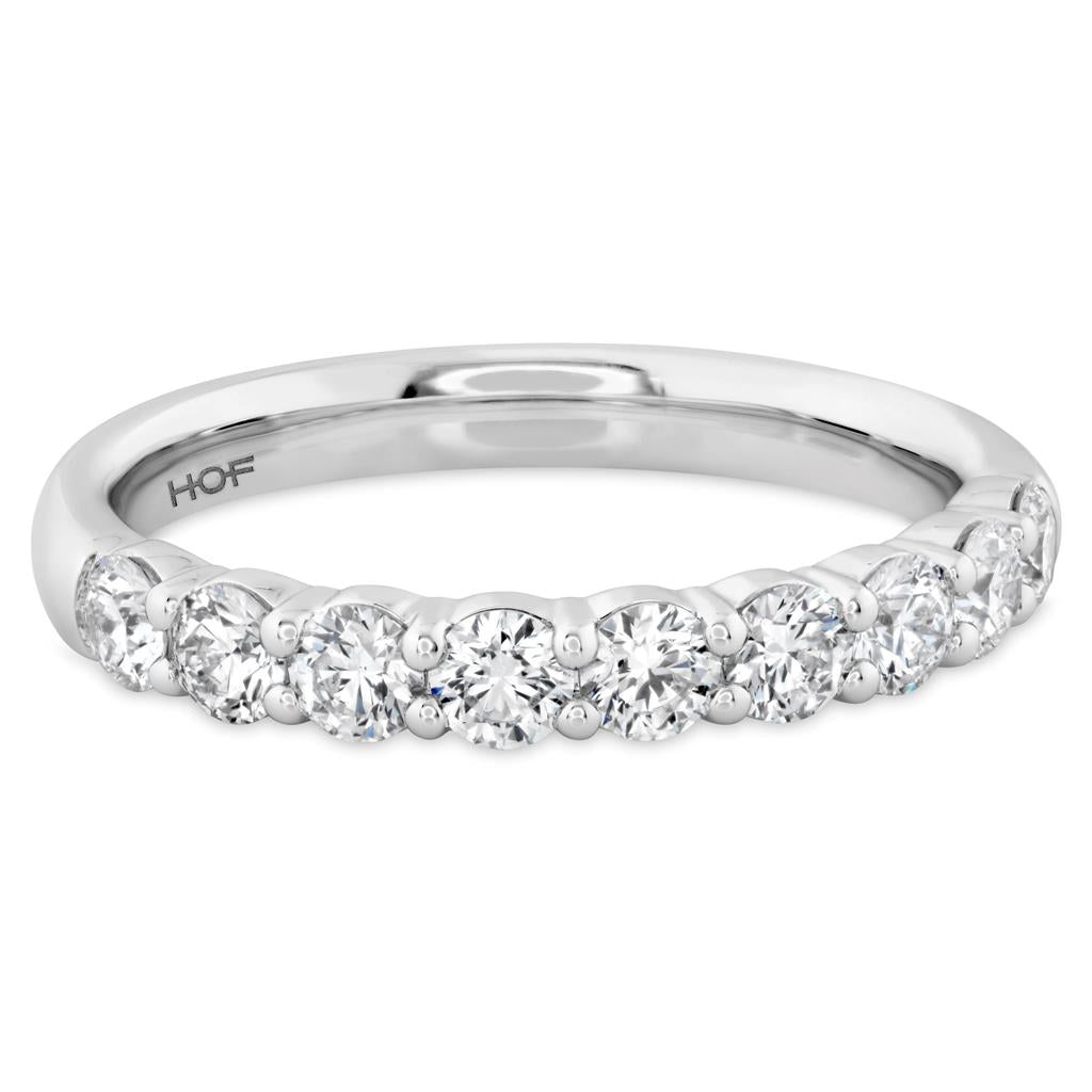 Hearts On Fire 18KW 9 Stone Diamond Band HBASIG901008W-C