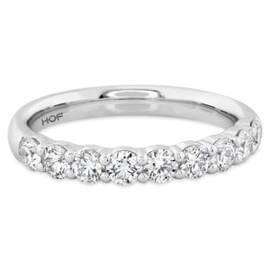 Hearts On Fire 18KW 9 Stone Diamond Band HBASIG901008W-C