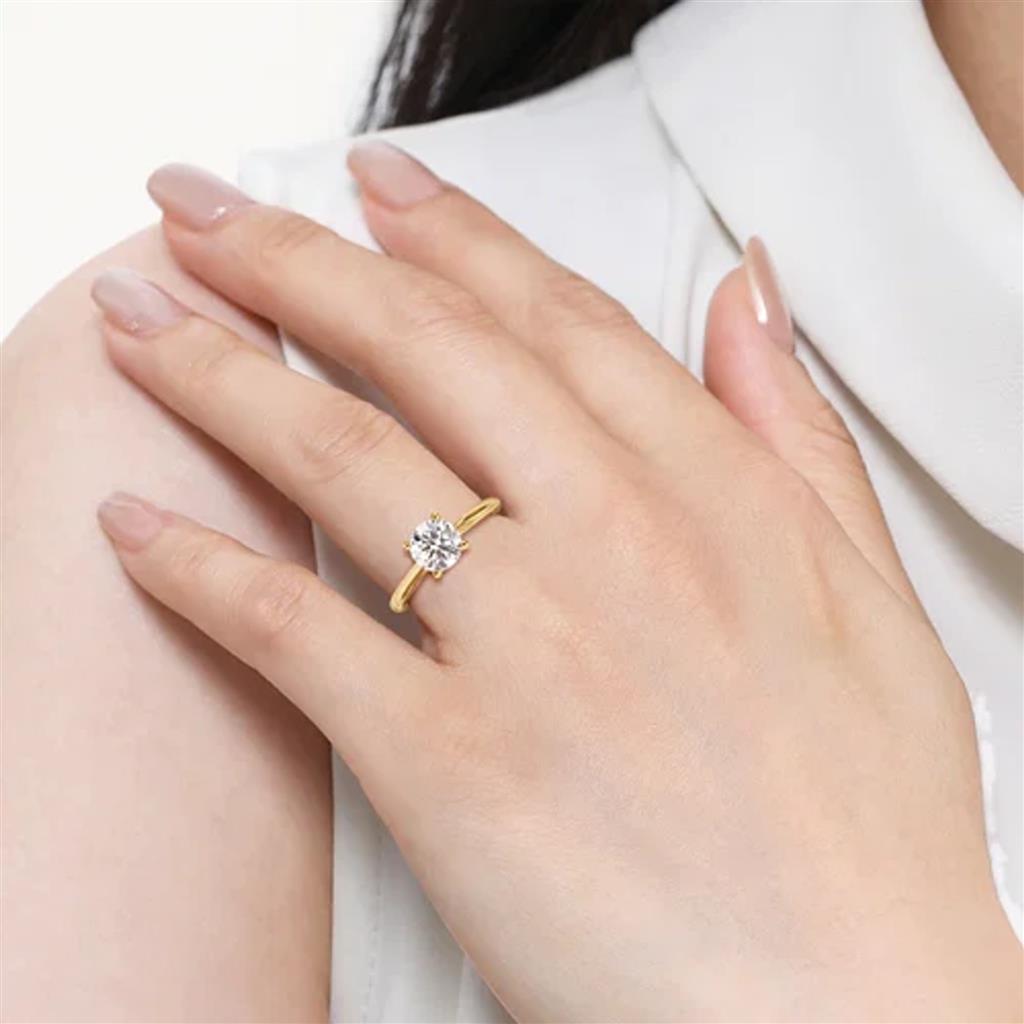 Gabriel & Co 14K Yellow Gold Hidden Halo Engagement Ring ER16512R4Y44JJ