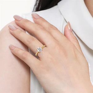 Gabriel & Co 14K Yellow Gold Hidden Halo Engagement Ring ER16512R4Y44JJ
