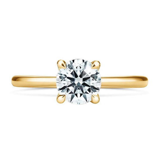 Hearts on Fire 18K Yellow Gold Vela Solitaire Engagement Ring UU26378YIV11006500