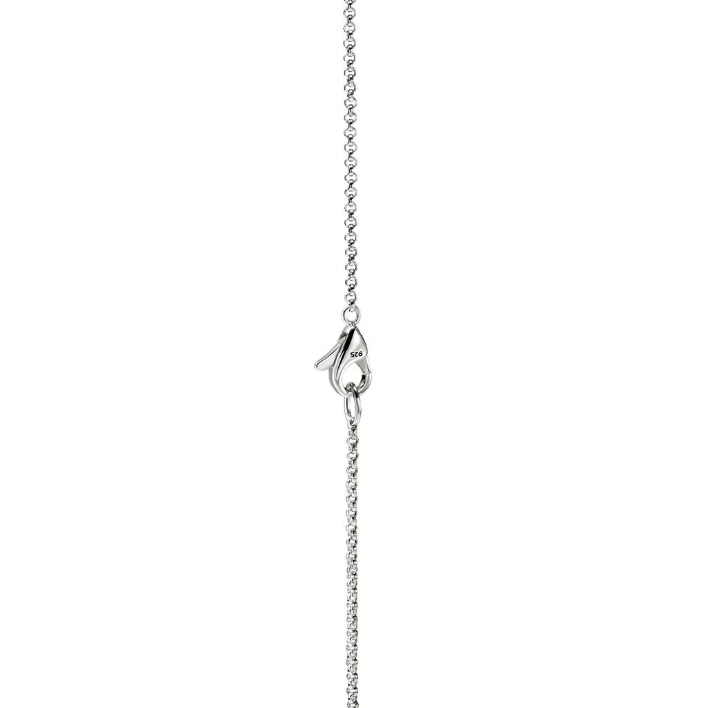 John Hardy Sterling Silver Mini Rolo Chain Cross Bracelet BU98941XUL