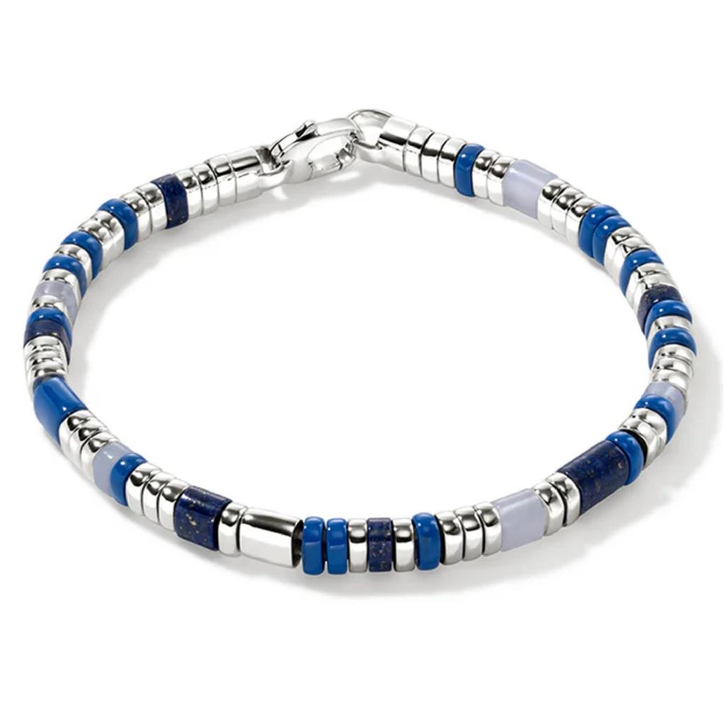 John Hardy Colorblock Sterling Silver Lapis Lazuli Bracelet BUS9012251BULPZBLAXUM