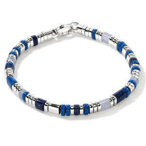 John Hardy Colorblock Sterling Silver Lapis Lazuli Bracelet BUS9012251BULPZBLAXUM