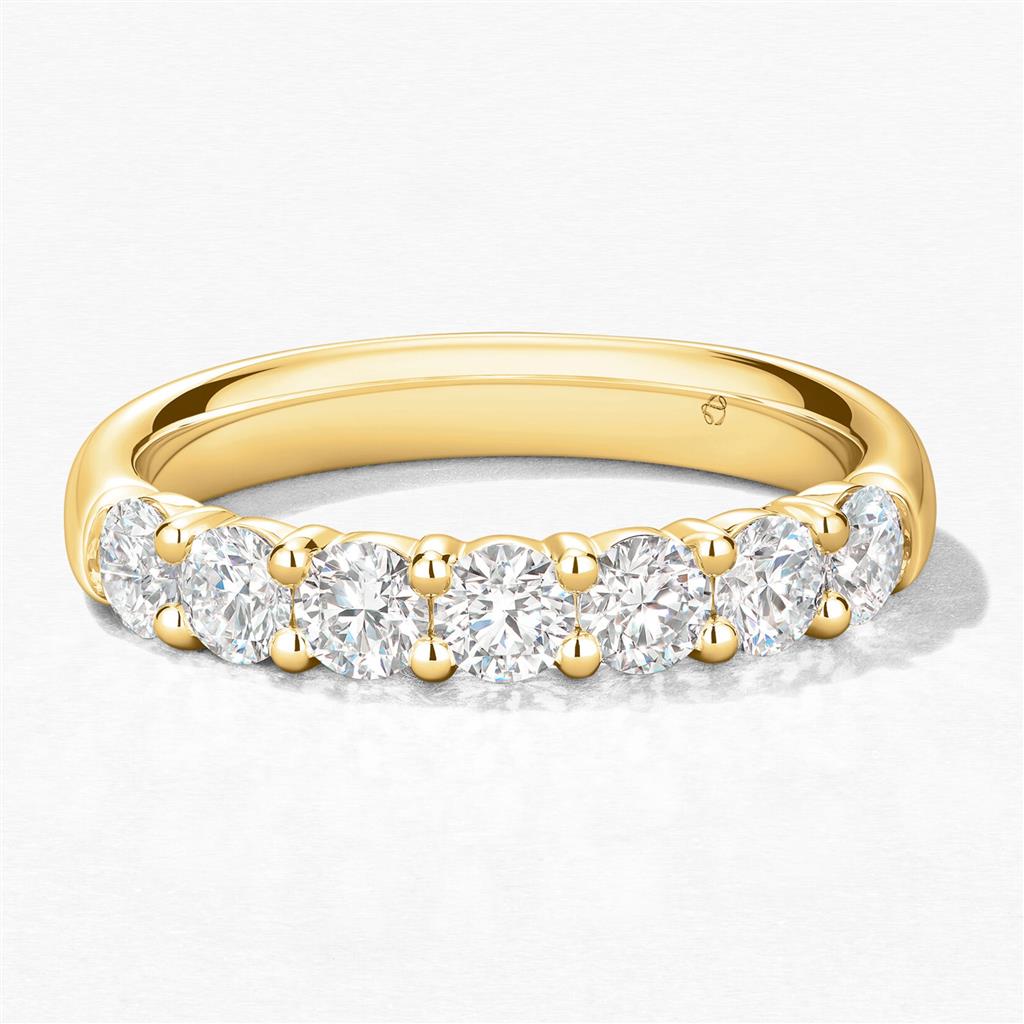 Hearts On Fire Signature 7 Stone Diamond Band - UU27288YGHV0906500