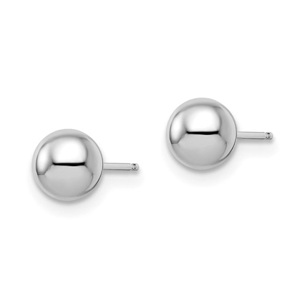 14KW 6mm Ball Stud Earrings 22Z