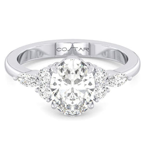 14K White Fancy Diamond Engagement Ring R15205WOV150