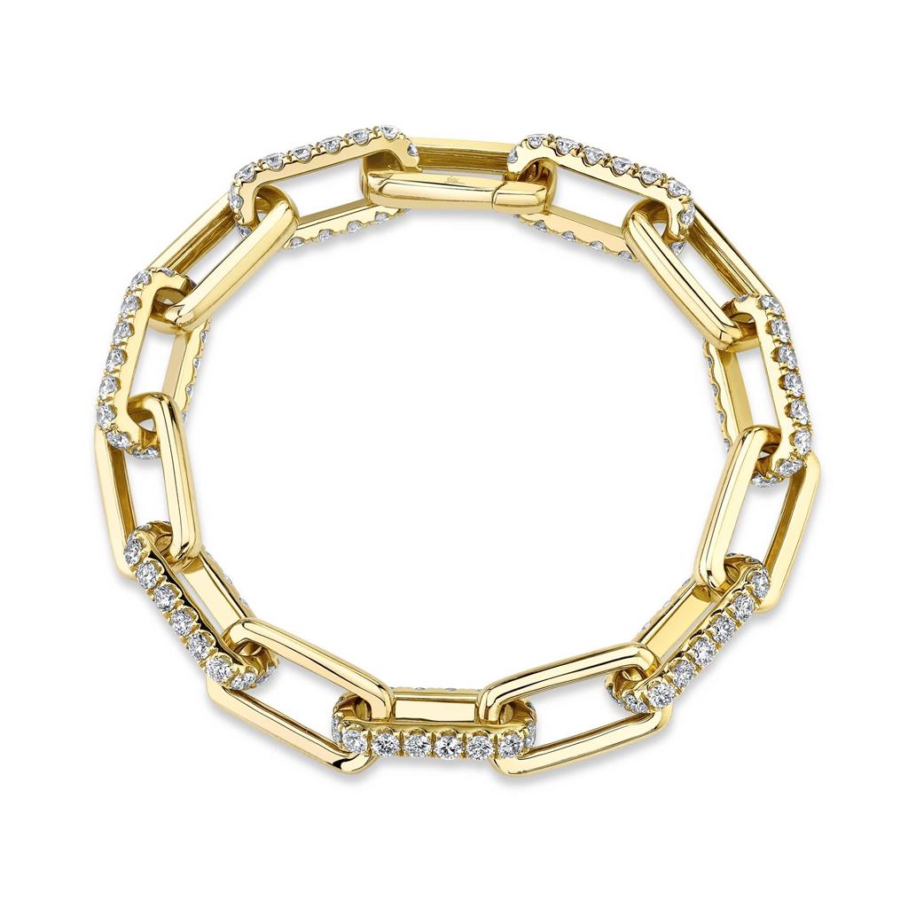 Shy 14KY Diamond Link Bracelet SC55021382Z7
