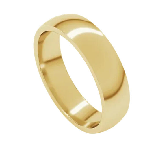 14K Yellow Gold 5mm Plain Band IRL12.5:138816:P