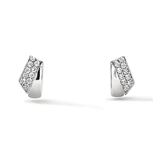 Hearts On Fire 18K White Gold Inside Out Diamond Flip Huggies UU30028W