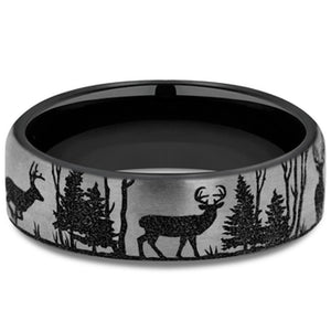 Benchmark Titanium Treeline Deer Band EUCF6865145GBKT10