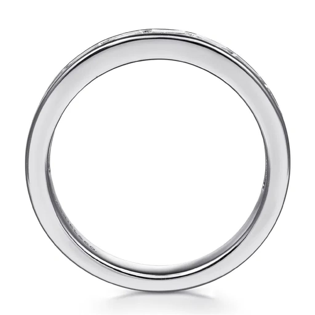 Gabriel & Co 14K White Gold Channel Set Diamond Band AN16448Y43JJ