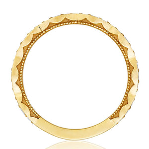 Tacori 18K Yellow Gold Sculpted Crescent Diamond Band 46-2 Y