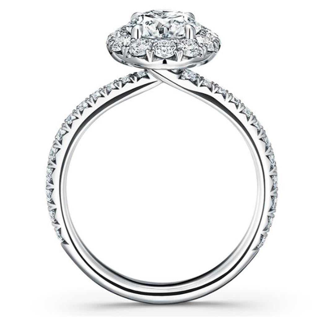 Hearts on Fire Vela Diamond Halo Engagement Ring UU2641P1