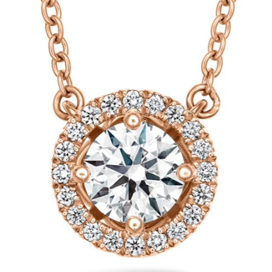 Hearts on Fire 18K Rose Gold Joy Diamond Pendant Necklace HFPJOY00168R