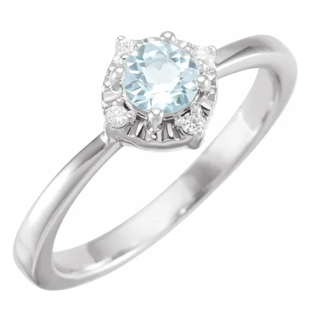Sterling Silver Sky Blue Topaz Diamond Accented Ring 653715:147:P