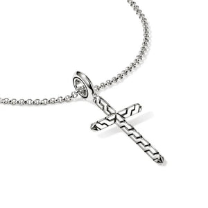 John Hardy Sterling Silver Cross Pendant Necklace NB989377X16-18