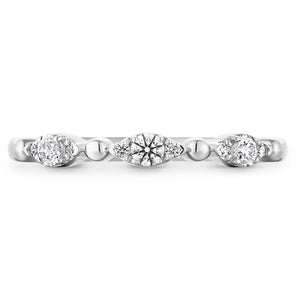Hearts On Fire 18K White Gold Beaded Regal Diamond Band HBAHOFBEADB00168W-C