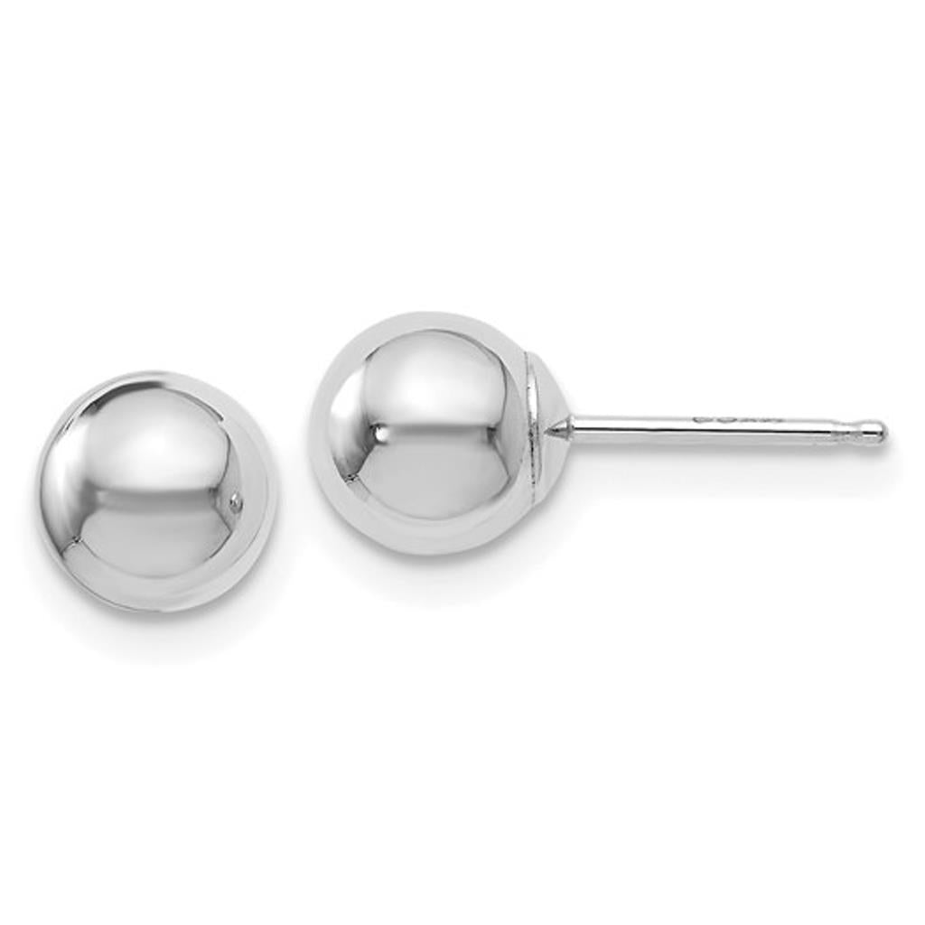 14KW 6mm Ball Stud Earrings 22Z