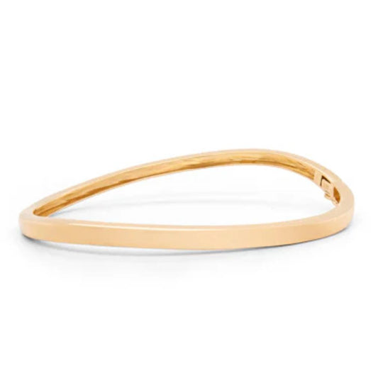 Joryel Vera Sterling Silver Gold Plated Bangle B1326GP