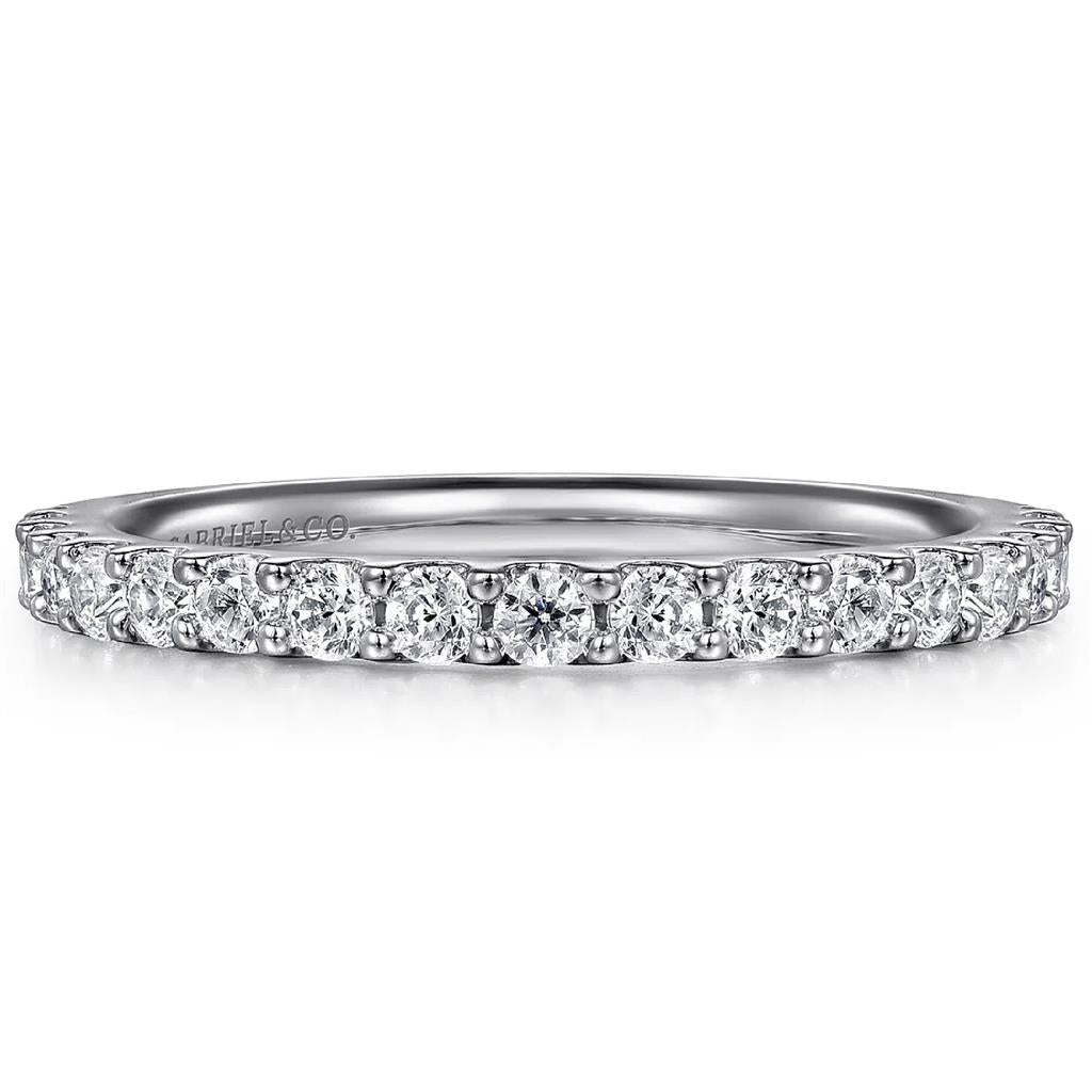 Gabriel & Co 14K White Gold Straight Diamond Band AN7574W44JJ