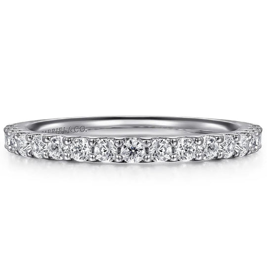 Gabriel & Co 14K White Gold Straight Diamond Band AN7574W44JJ