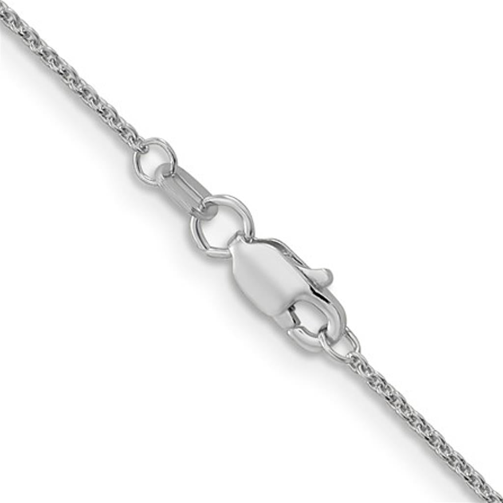 14K White Gold 1.1mm Cable Chain 4072-18