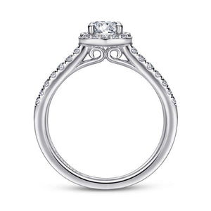 Gabriel 14KW Diamond Halo Ring Mounting ER9498W44JJ