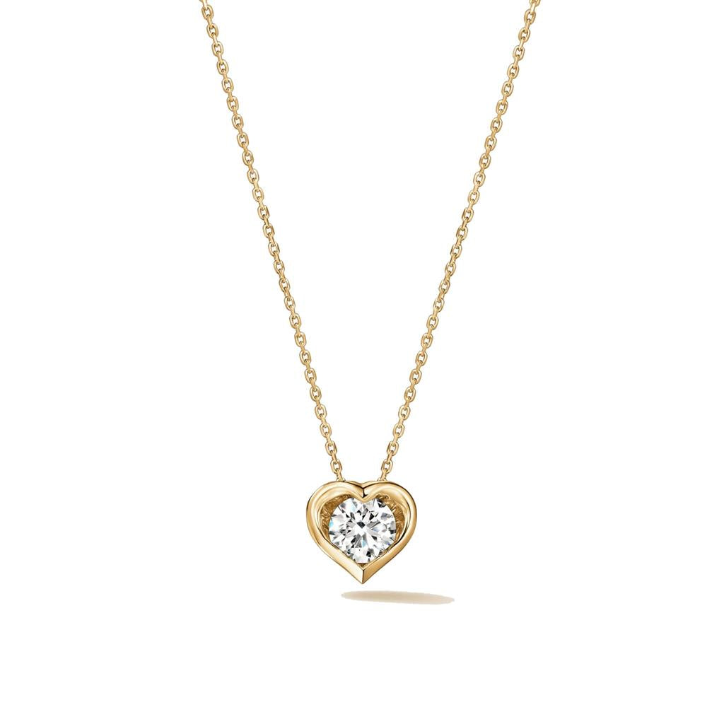 Hearts on Fire 18K Yellow Gold Whimsical Heart Diamond Pendant Necklace UU31628Y