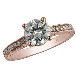 14KR Filigree Diamond Crown Ring Mounting 29985ER