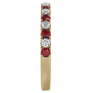 Costar 14K Yellow Gold Ruby and Diamond Band R14026YB-RU