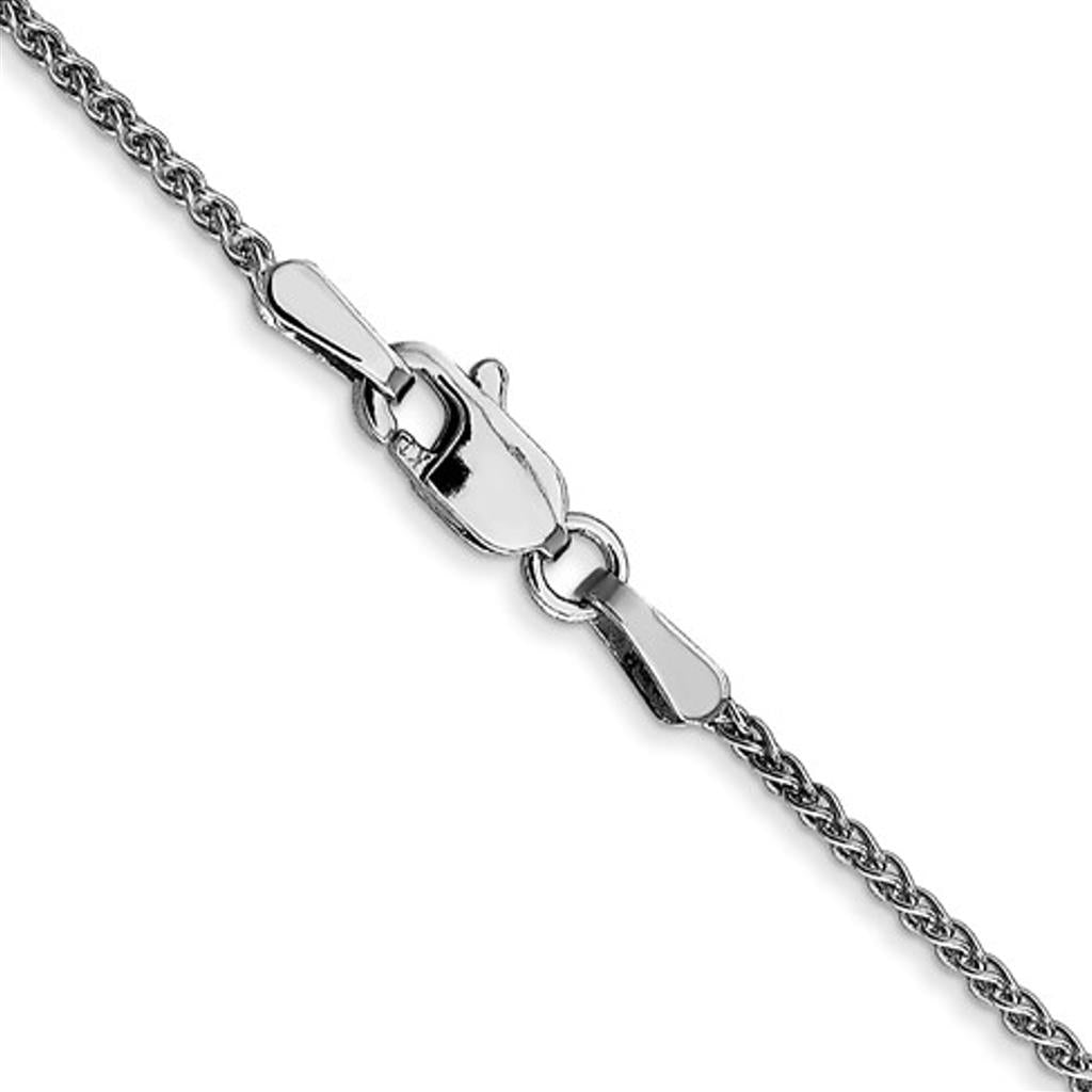 14K White Gold 1.2mm Wheat Chain - 1849-18