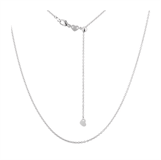 Hearts On Fire 18K White Gold Wheat Chain AJLWHEAT8W-TAG