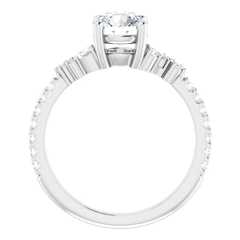 14KW Contemporary Diamond Ring Mounting 126161:584:P
