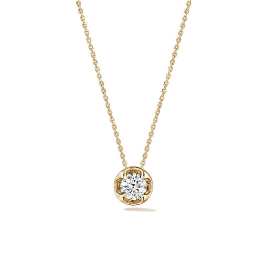 Hearts on Fire 18K Yellow Gold Whimsical Circle Diamond Pendant Necklace