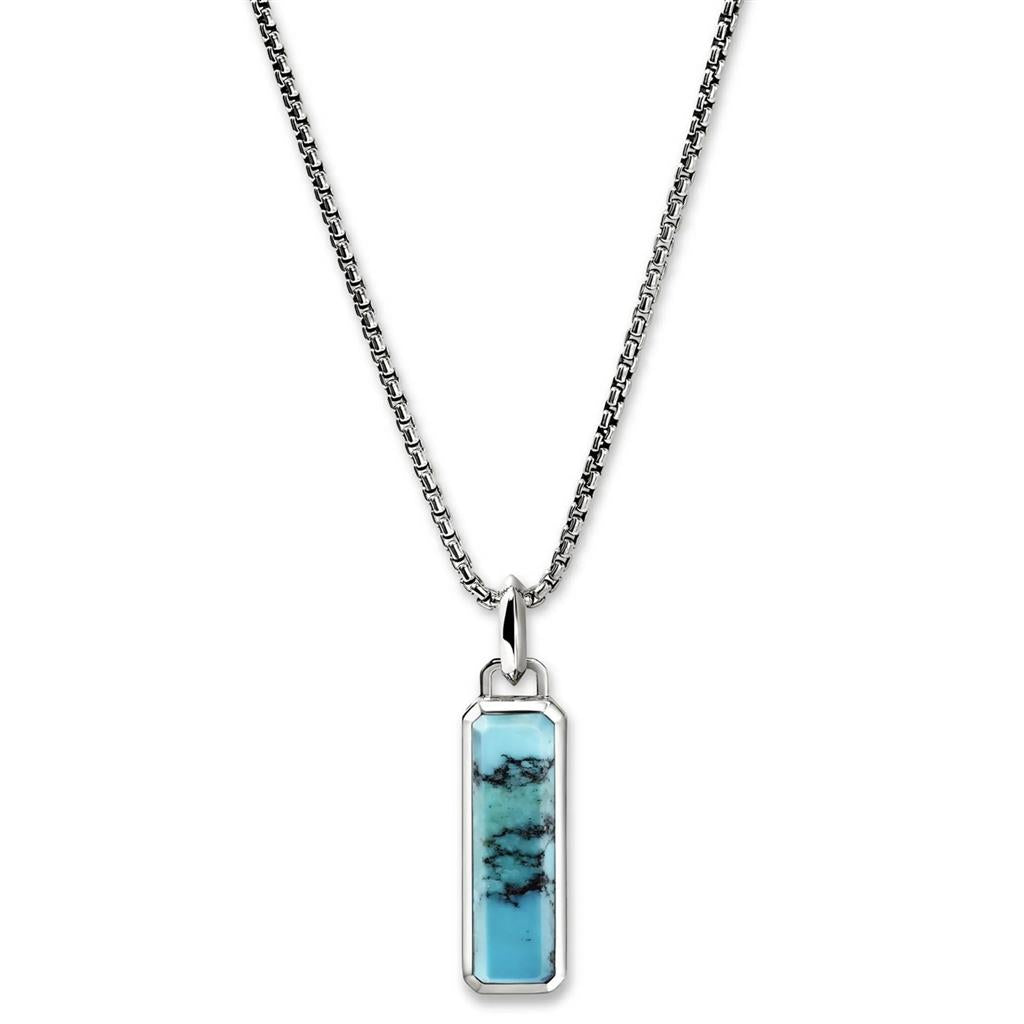 John Hardy Sterling Silver Modern Talismans Turquoise Pendant NMS988001TQX22