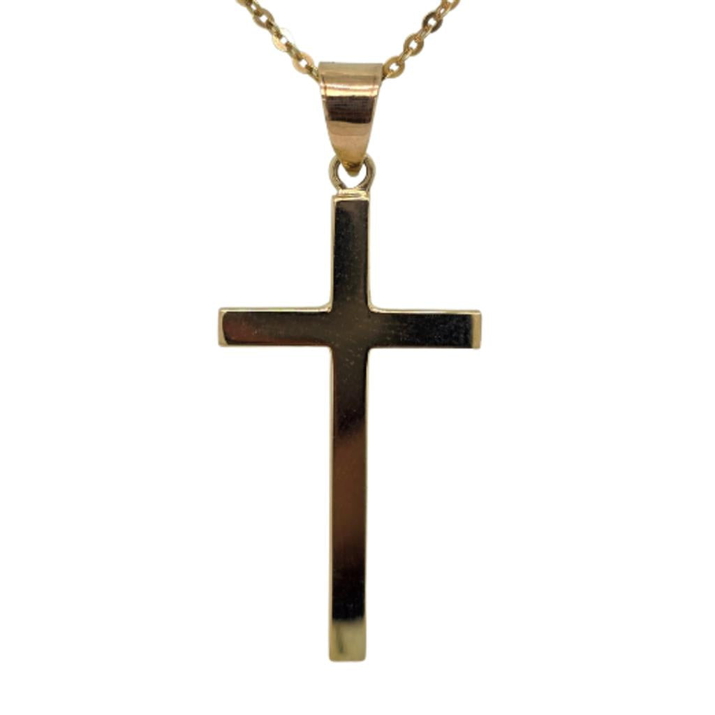 14K Yellow Gold Cross Pendant 91259