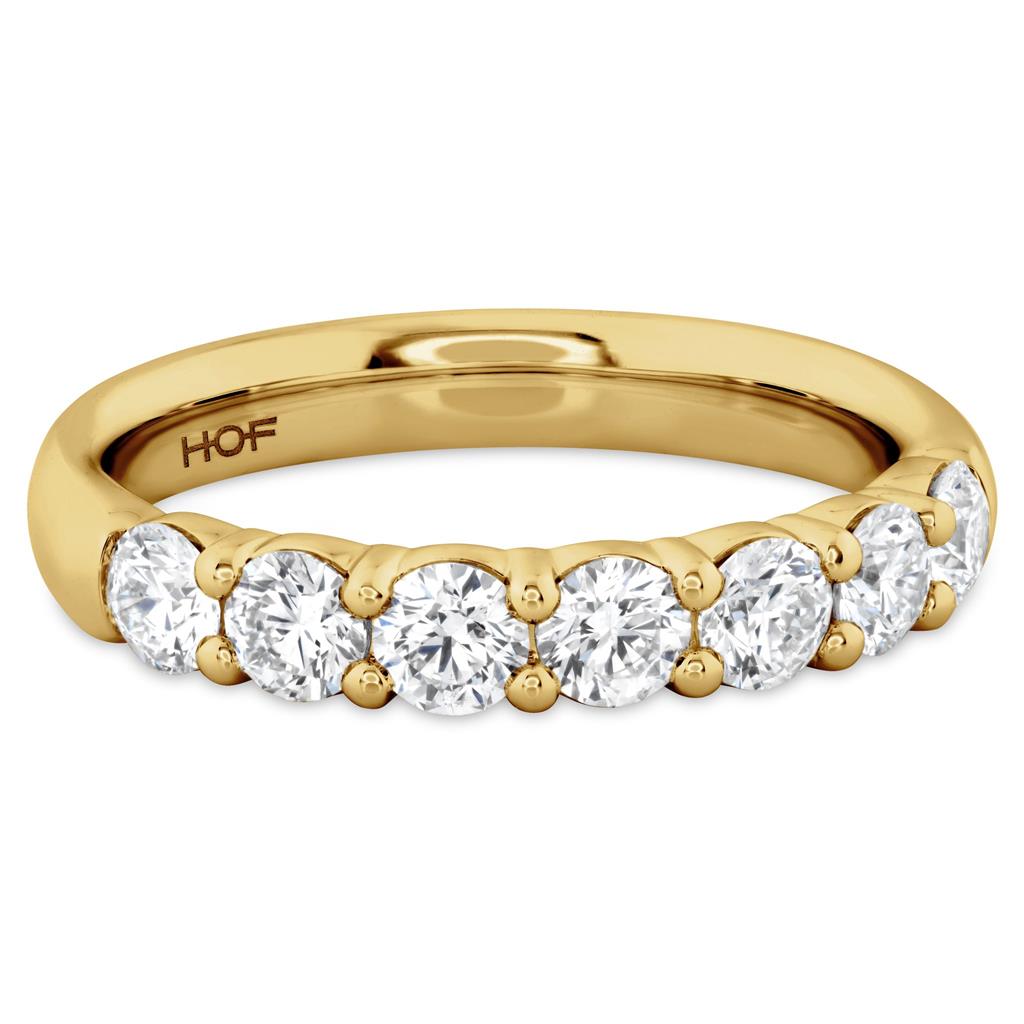 Hearts On Fire 18K Yellow Gold Signature 7 Stone Diamond Band UU27288YGHV0906500