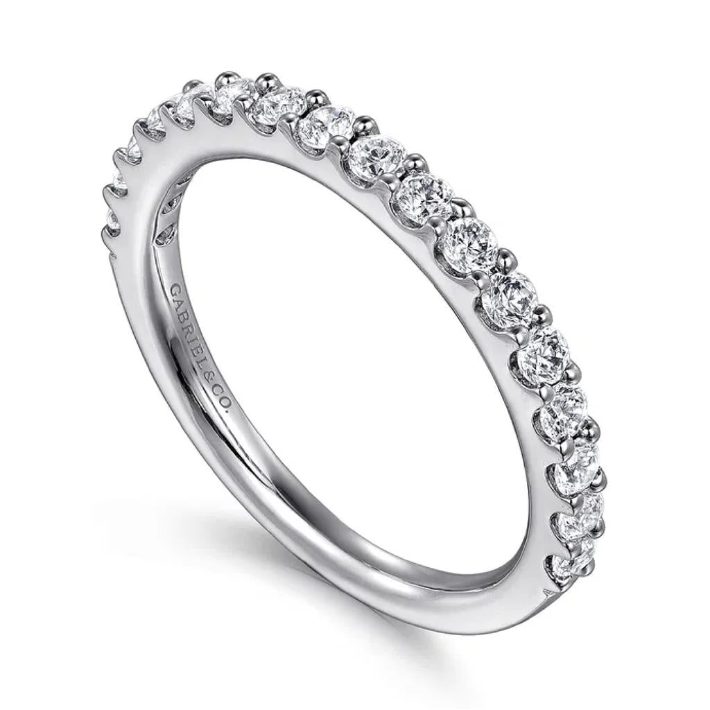 Gabriel & Co 14K White Gold Straight Diamond Band AN7574W44JJ
