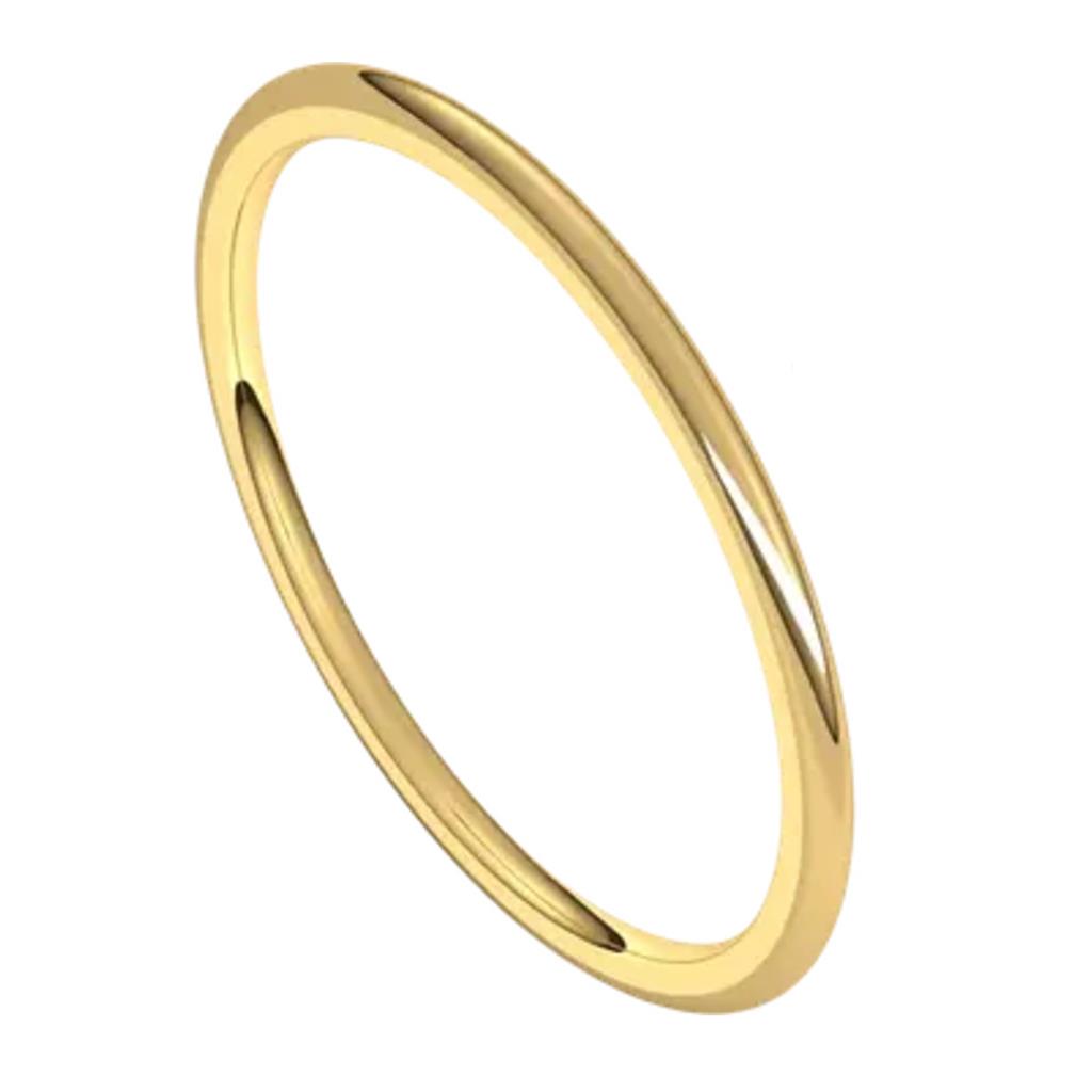 14K Yellow Gold 1mm Band IRL6.5:656:P