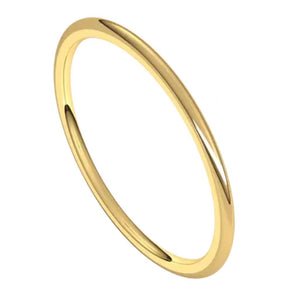 14K Yellow Gold 1mm Band IRL6.5:656:P