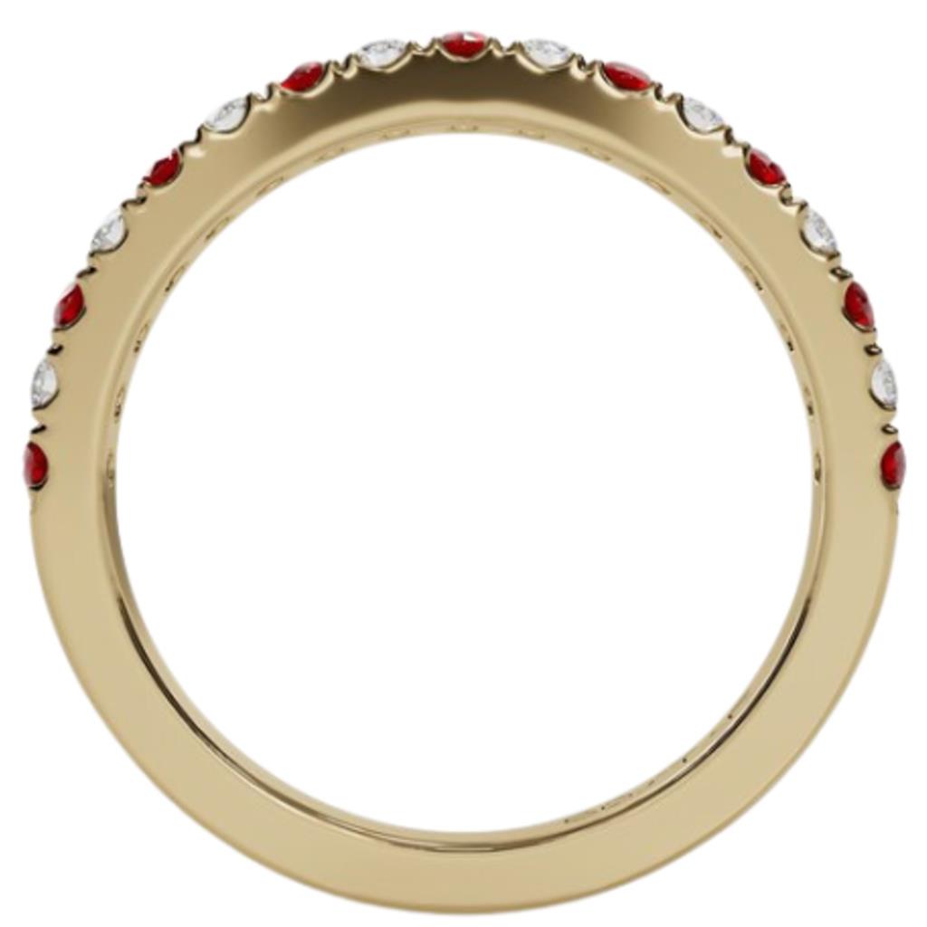 Costar 14K Yellow Gold Ruby and Diamond Band R14026YB-RU