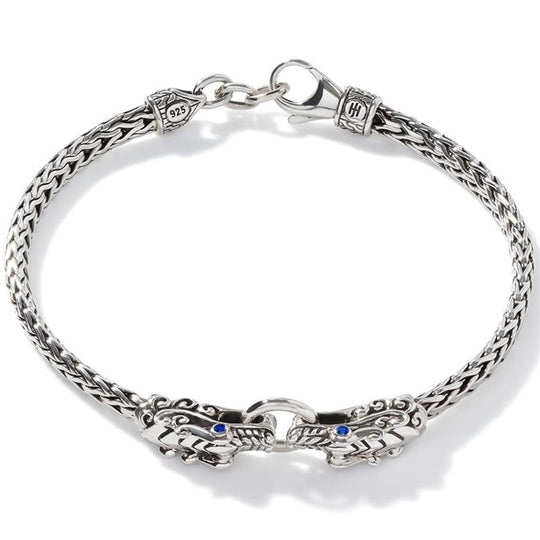 John Hardy Sterling Silver Naga Station Bracelet BBS651041BSPXM