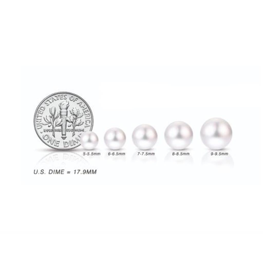 14KY 6mm FW Pearl Studs 927526/FW