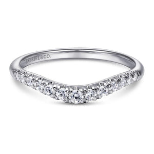 Gabriel & Co 14K White Gold Devotion Curved Diamond Band AN10963W44JJ